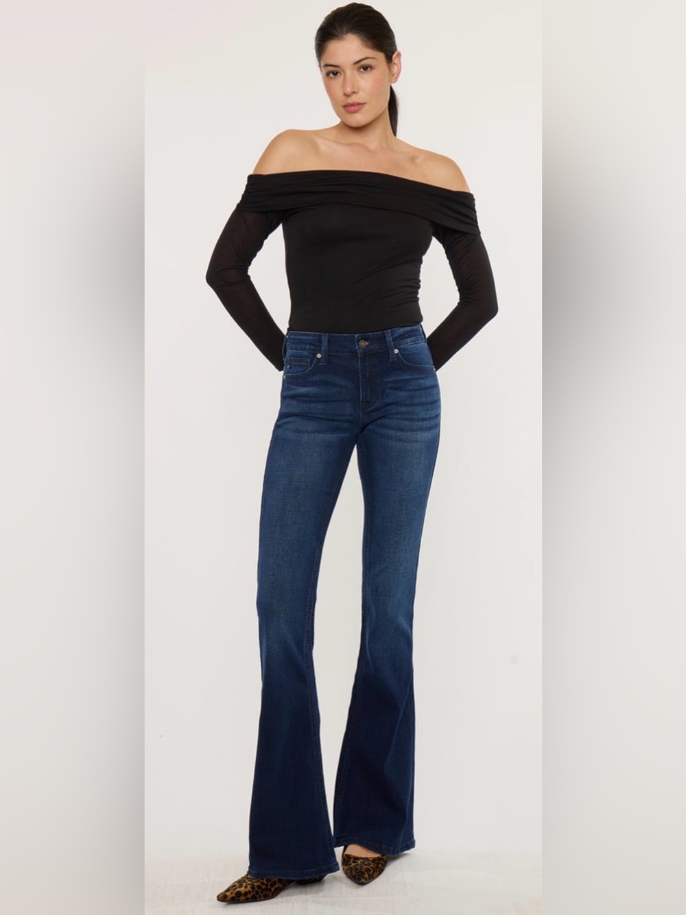 KanCan "Trisha" Mid Rise Classic Flare Jeans